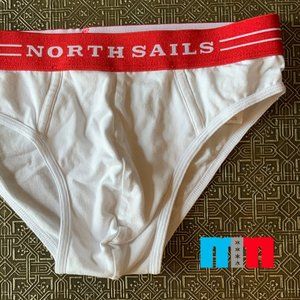 ITALIAN TIGHTY WHITIES WITH RED WAIST (SMALL)